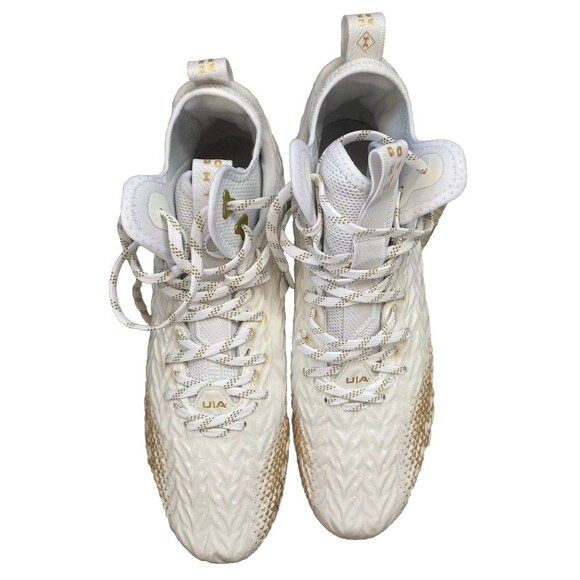 Under Armour Football Cleats MC Spotlight Clone White Gold Men\'s Size 11 main image 5